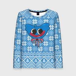 Женский лонгслив Huggy Wuggy миленький новогодний свитер ugly