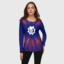 Лонгслив женский Gears of War red energy, цвет: 3D-принт — фото 2