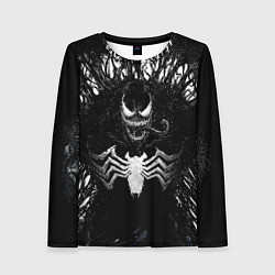 Лонгслив женский Venom in dark web, цвет: 3D-принт