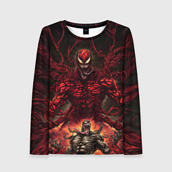 Женский лонгслив Веном в плену Карнажа