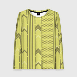 Лонгслив женский Закулисье классические обои, цвет: 3D-принт