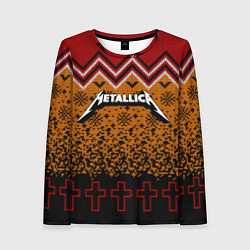 Женский лонгслив Metallica christmas ugly sweater