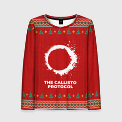 Лонгслив женский The Callisto Protocol new year, цвет: 3D-принт
