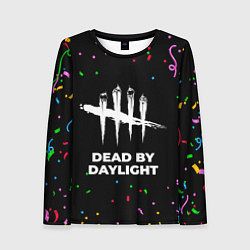Лонгслив женский Dead by Daylight конфети, цвет: 3D-принт