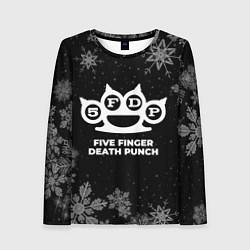 Лонгслив женский Снежный Five Finger Death Punch, цвет: 3D-принт