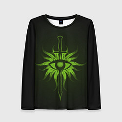 Лонгслив женский Dragon Age Inquisition logo, цвет: 3D-принт