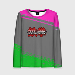 Женский лонгслив Tekken краски неоновые