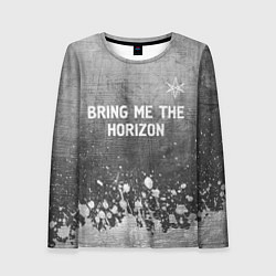 Женский лонгслив Bring Me the Horizon - grey gradient посередине