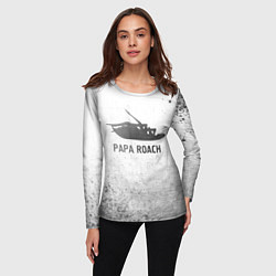 Лонгслив женский Papa Roach - white gradient, цвет: 3D-принт — фото 2