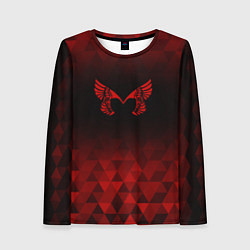 Лонгслив женский Placebo red poly, цвет: 3D-принт