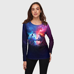Лонгслив женский Любовь хищников, цвет: 3D-принт — фото 2