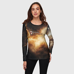Лонгслив женский Stronghold сrusader лого и гром, цвет: 3D-принт — фото 2