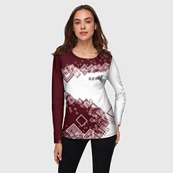 Лонгслив женский Сноуборд горы зовут, цвет: 3D-принт — фото 2