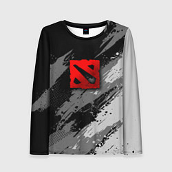 Лонгслив женский Dota 2 - монохромный серый, цвет: 3D-принт