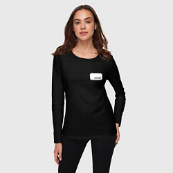 Лонгслив женский Девушка в темноте, цвет: 3D-принт — фото 2