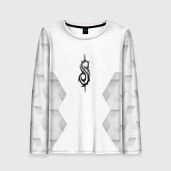 Лонгслив женский Slipknot white poly, цвет: 3D-принт