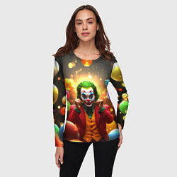 Лонгслив женский Джокер в шариках, цвет: 3D-принт — фото 2