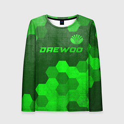 Лонгслив женский Daewoo - green gradient посередине, цвет: 3D-принт