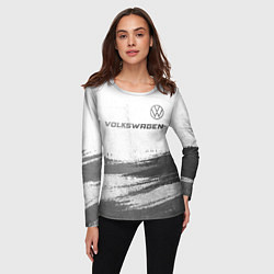 Лонгслив женский Volkswagen - white gradient посередине, цвет: 3D-принт — фото 2