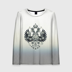 Женский лонгслив Государственный герб Российской империи градиент