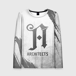 Лонгслив женский Architects - white gradient, цвет: 3D-принт
