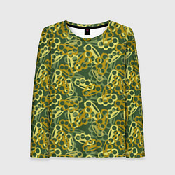 Лонгслив женский Зелёные кастеты, цвет: 3D-принт