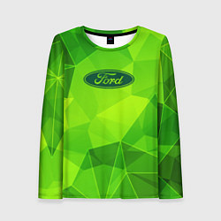 Лонгслив женский Ford green poly, цвет: 3D-принт