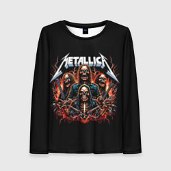Женский лонгслив Metallica forever - thrash metal