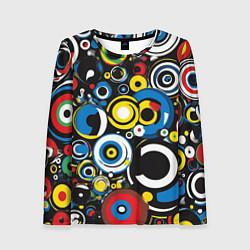 Женский лонгслив Абстракция геометрическая