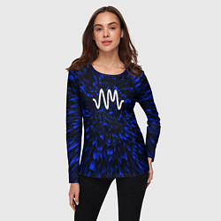 Лонгслив женский Arctic Monkeys blue energy, цвет: 3D-принт — фото 2