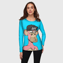 Лонгслив женский NFT pink ape, цвет: 3D-принт — фото 2