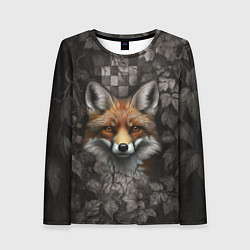 Женский лонгслив Внимательный лис