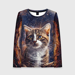 Женский лонгслив Сноу-шу в космосе