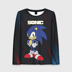 Лонгслив женский Sonic, цвет: 3D-принт