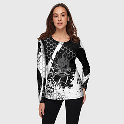 Лонгслив женский Samurai соты краски, цвет: 3D-принт — фото 2