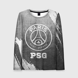 Лонгслив женский PSG - grey gradient, цвет: 3D-принт