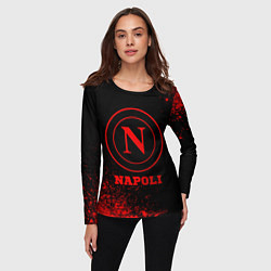 Лонгслив женский Napoli - red gradient, цвет: 3D-принт — фото 2