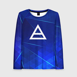 Лонгслив женский Thirty Seconds to Mars blue poly, цвет: 3D-принт