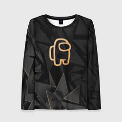 Лонгслив женский Among Us golden poly, цвет: 3D-принт