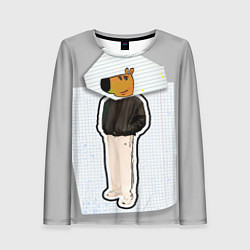 Женский лонгслив Чиловый парень - свидетель мем