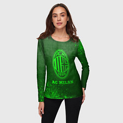 Лонгслив женский AC Milan - green gradient, цвет: 3D-принт — фото 2