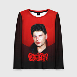 Женский лонгслив Юрий Клинских красная луна