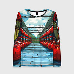 Лонгслив женский Зал Муай Тай, цвет: 3D-принт