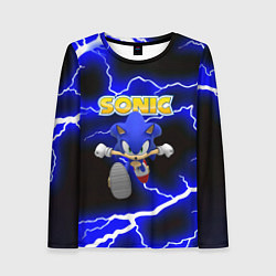 Лонгслив женский Sonic storm electro, цвет: 3D-принт