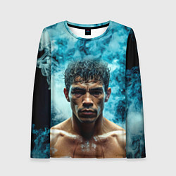 Лонгслив женский Артуро Гатти в дыму, цвет: 3D-принт