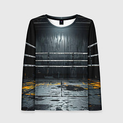 Женский лонгслив Черный ринг