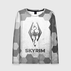 Лонгслив женский Skyrim - white gradient, цвет: 3D-принт