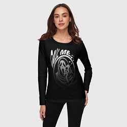 Лонгслив женский Позвони мне смерть с телефоном, цвет: 3D-принт — фото 2