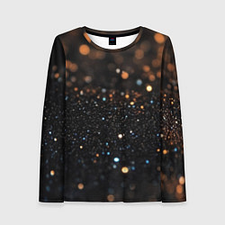 Женский лонгслив Черный текстурный фон