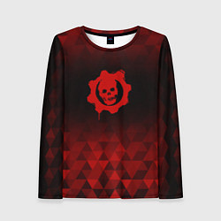 Лонгслив женский Gears of War red poly, цвет: 3D-принт